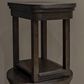 Belle Furnishings Weston Chairside Table in Peppercorn, , large