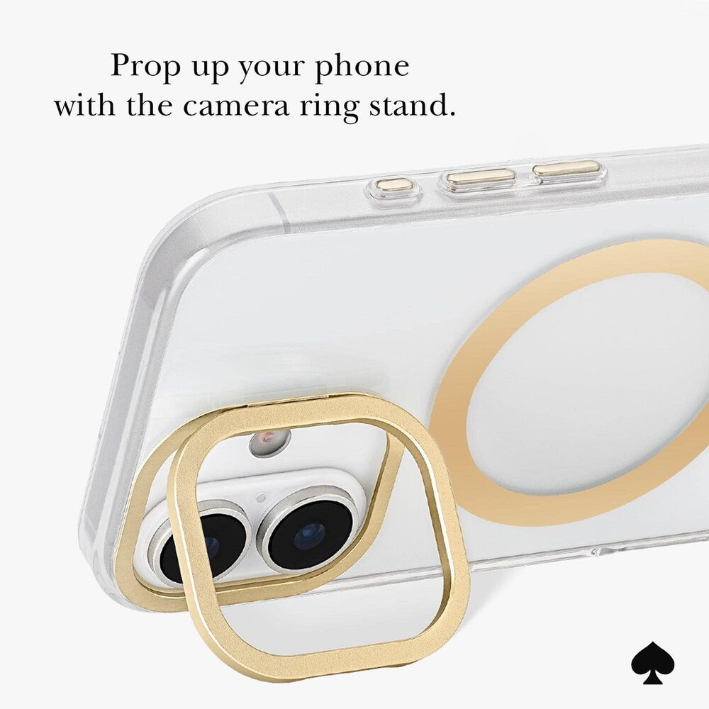 Kate Spade Protective MagSafe Case with Stand for Apple iPhone 17 in Icon Clear, , large