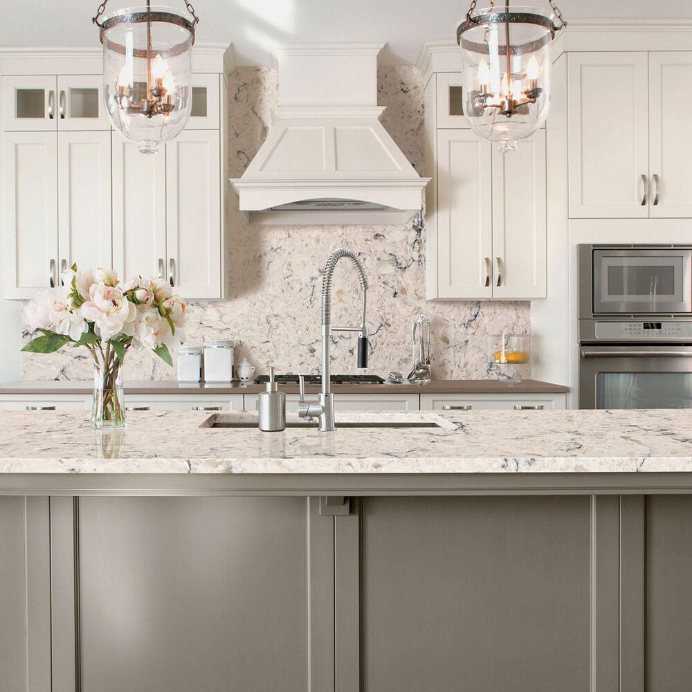 NFM Custom Countertops Alpine Winter 3cm Quartz Countertop, , large