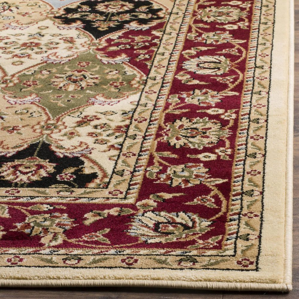 Safavieh Lyndhurst 6&#39; Square Multicolor and Red Runner, , large
