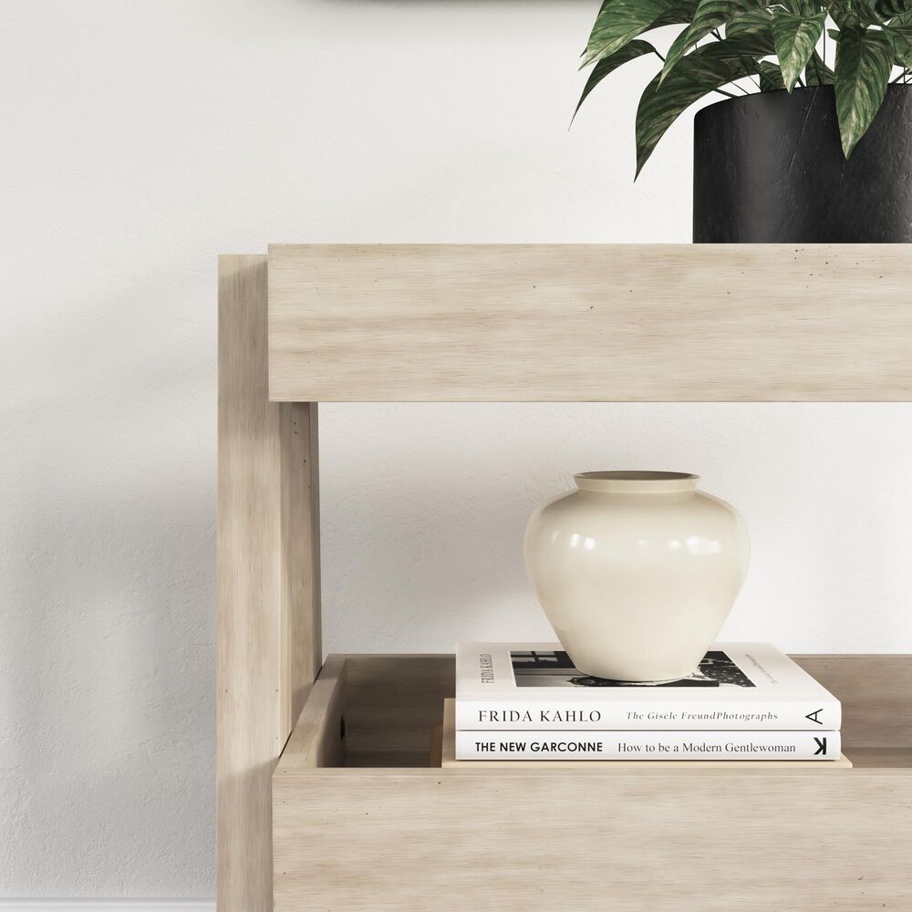 Ashley Blariden Shelf Accent Table in Light Tan, , large