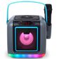 Singing Machine Mini Cube Karaoke System with Wireless Microphone in Grey, , large