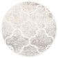 Safavieh Artistry ARR668D 7" Round Ivory and Gold Area Rug, , large