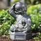 Alfresco Home Dreaming Buddha Patio Statue in Brown, , large