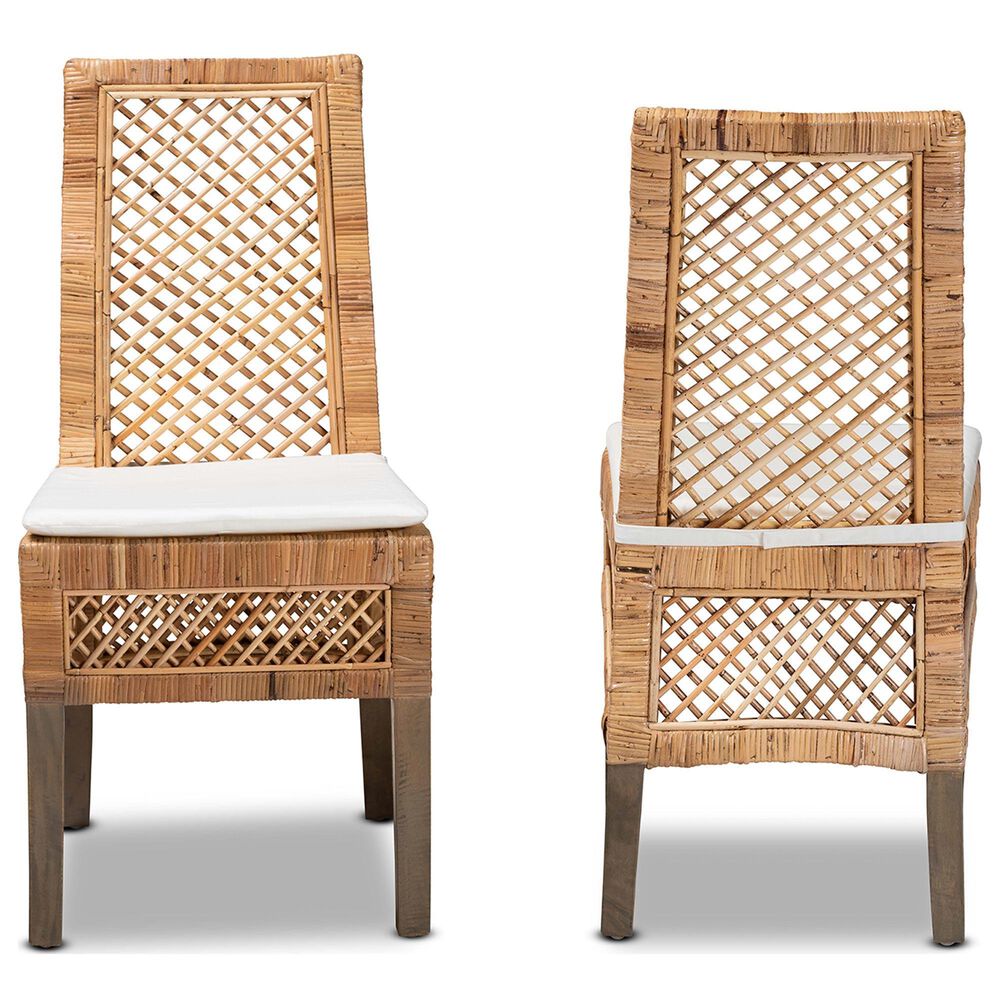 Baxton Studio Argos Side Chair in Natural Brown (Set of 2), , large