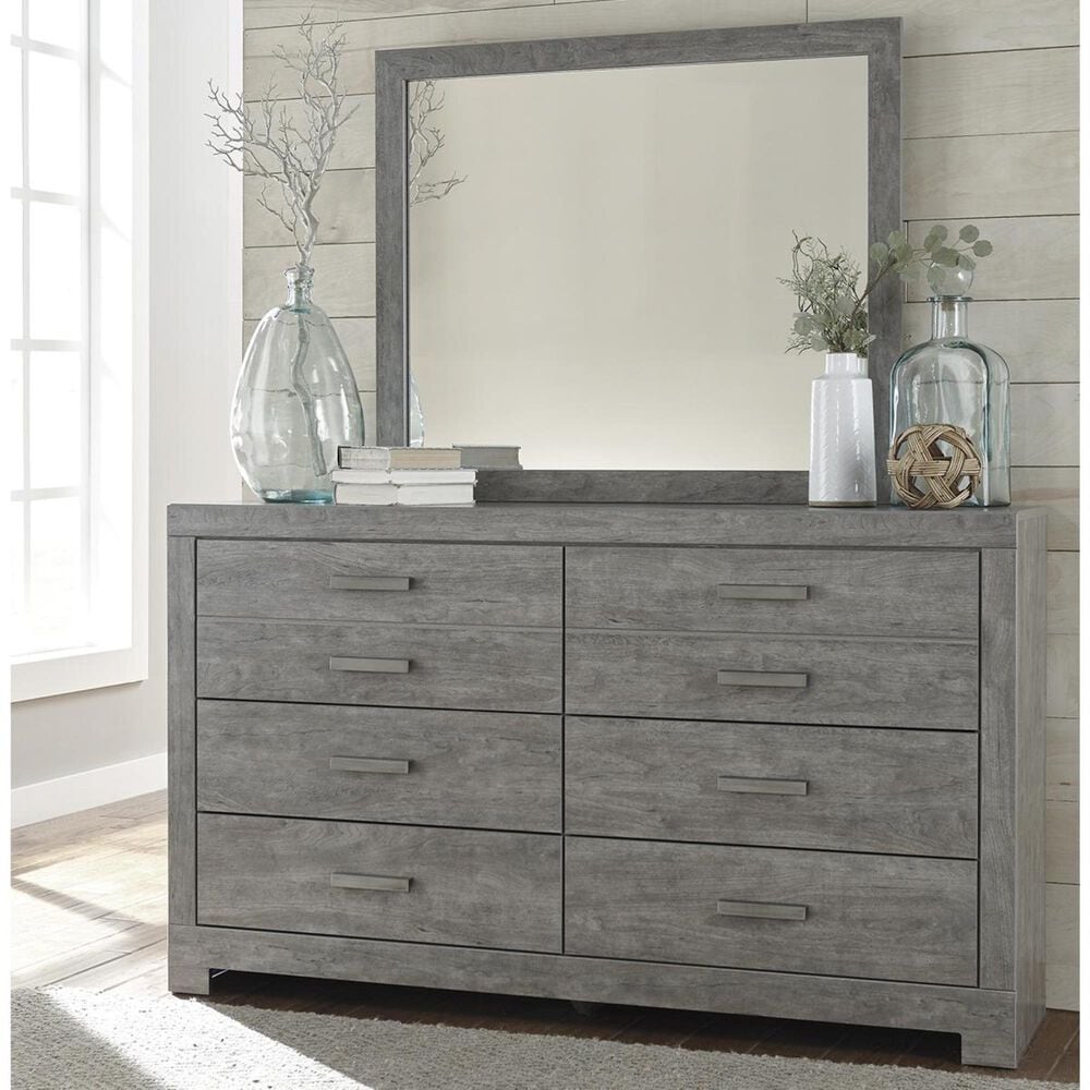 Ashley Culverbach 6 Drawer Dresser and Mirror in Driftwood Gray, , large
