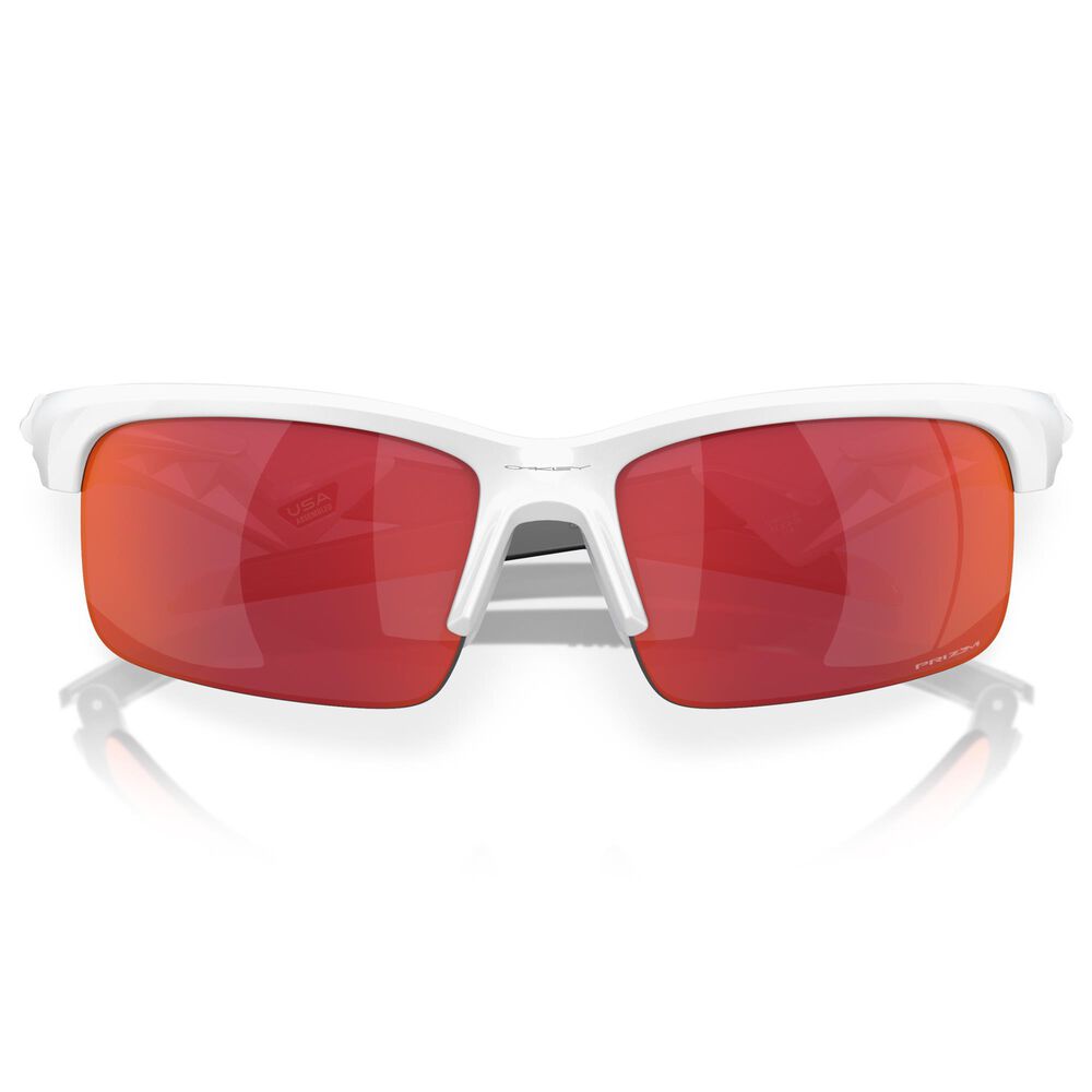 Oakley Sunglasses Capacitor Sunglasses with Prizm Field Lenses in Polished White, , large