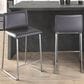 Lumisource Mara Counter Stool with Grey Cushion in Stainless Steel (Set of 2), , large
