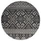 Safavieh Adirondack ADR107A-6R 6" x 6"  Silver/Black Round Rug, , large