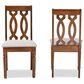 Baxton Studio Cherese Side Chair in Walnut Brown (Set of 2), , large