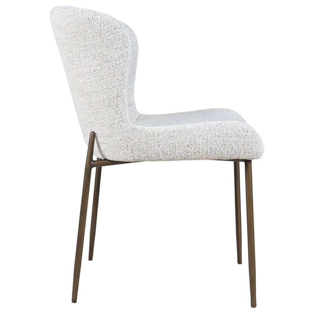 Waltham Luna and Gibson 7-Piece Rectangular Dining Set in Brown and Antique Brass, , large