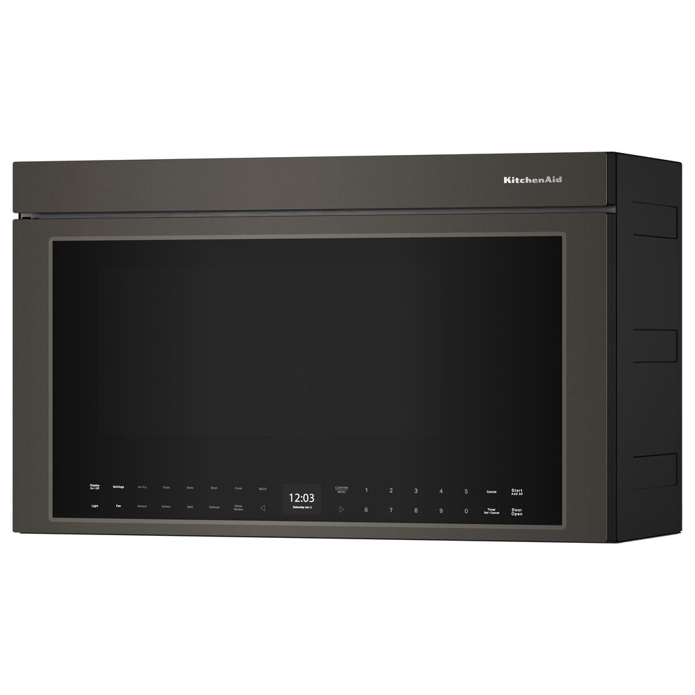 KitchenAid 1.1 Cu. Ft. Multifunction Over-the-Range Microwave Oven Flush Built-In Design in Black Ore, , large