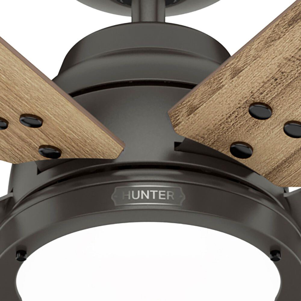 Hunter Gravity 72&quot; Ceiling Fan with LED Light in Noble Bronze, , large