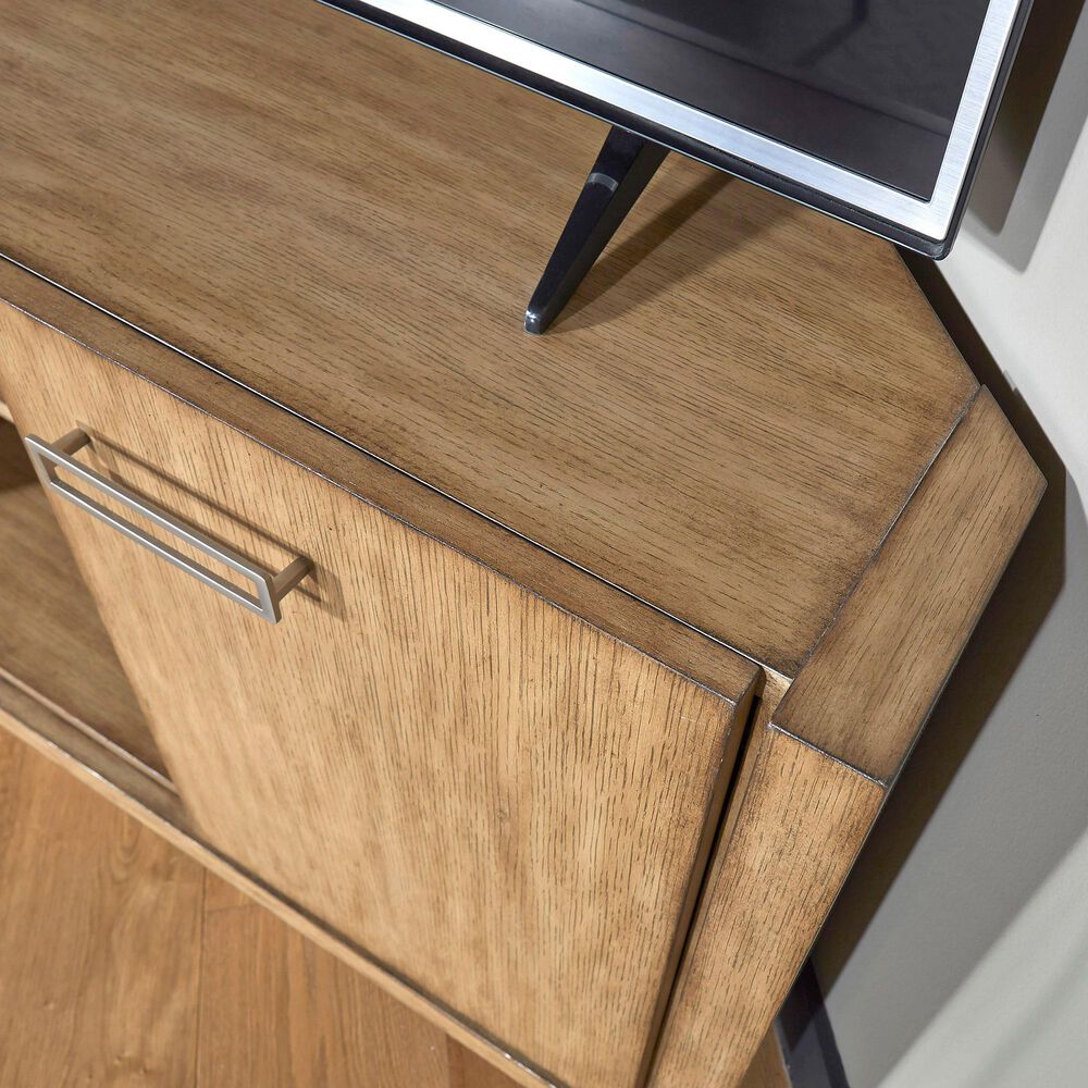 Homestyles Big Sur 54&quot; Corner Entertainment Center in Oak, , large