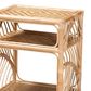 Baxton Studio Baara 2-Shelf Nightstand in Natural Brown, , large