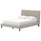 Ashley Cielden Queen Upholstered Platform Bed with Roll Slats in Tan, , large