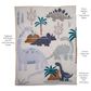 Lambs & Ivy Dino-Might 3-Piece Crib Bedding Set in White, Gray and Blue, , large