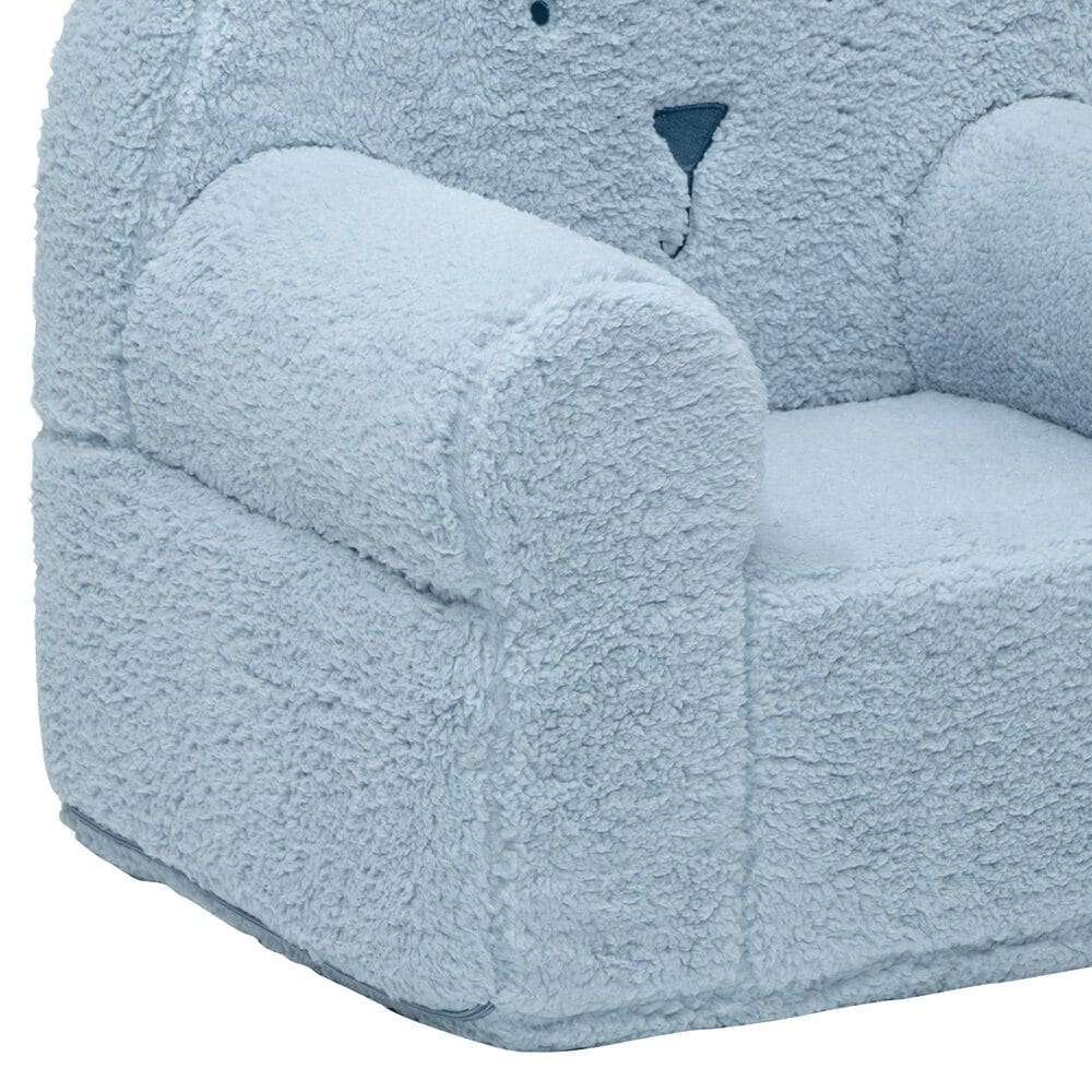 Delta Children Sherpa Bear Chair in Powder Blue, , large