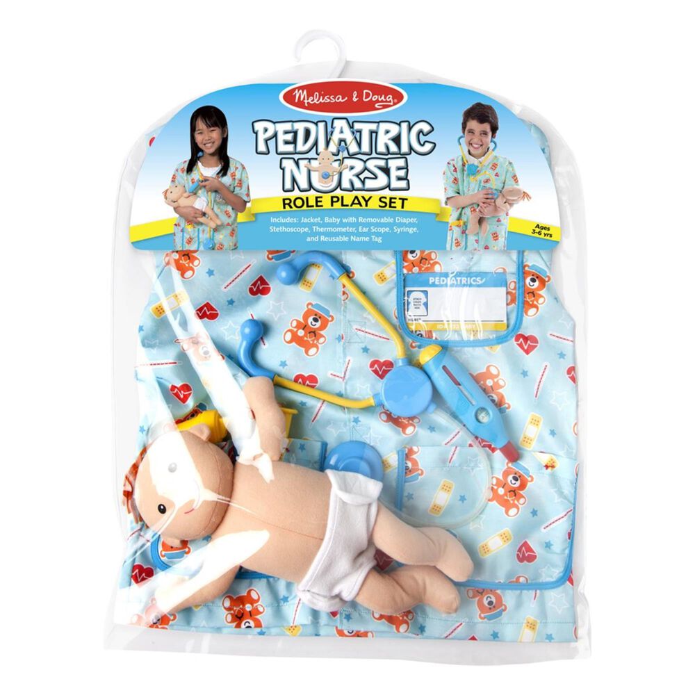 Melissa & Doug Pediatric Nurse Role Play Costume Set, , large