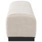 Hearth and Haven 64" Upholstered Dining Bench with Tufted Design in Beige, , large