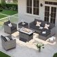 HOMLUX 6-Piece Outdoor Furniture Set in Dark Gray, , large