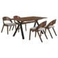 Blue River Laredo and Polly 5-Piece Dining Set in Walnut and Black, , large