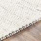 Surya Azalea 10" x 14" Black and Ivory Indoor/Outdoor Area Rug, , large