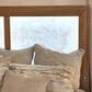 Vista Haus Portrait Queen Panel Bed with LED Lights in Sienna Brown and Creamy Peach, , large