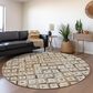 Dalyn Rug Company Bozeman BM7 Gray 8" Round Area Rug, , large