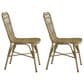 Hearth and Haven Outdoor PE Wicker Dining Chair in Natural (Set of 2), , large