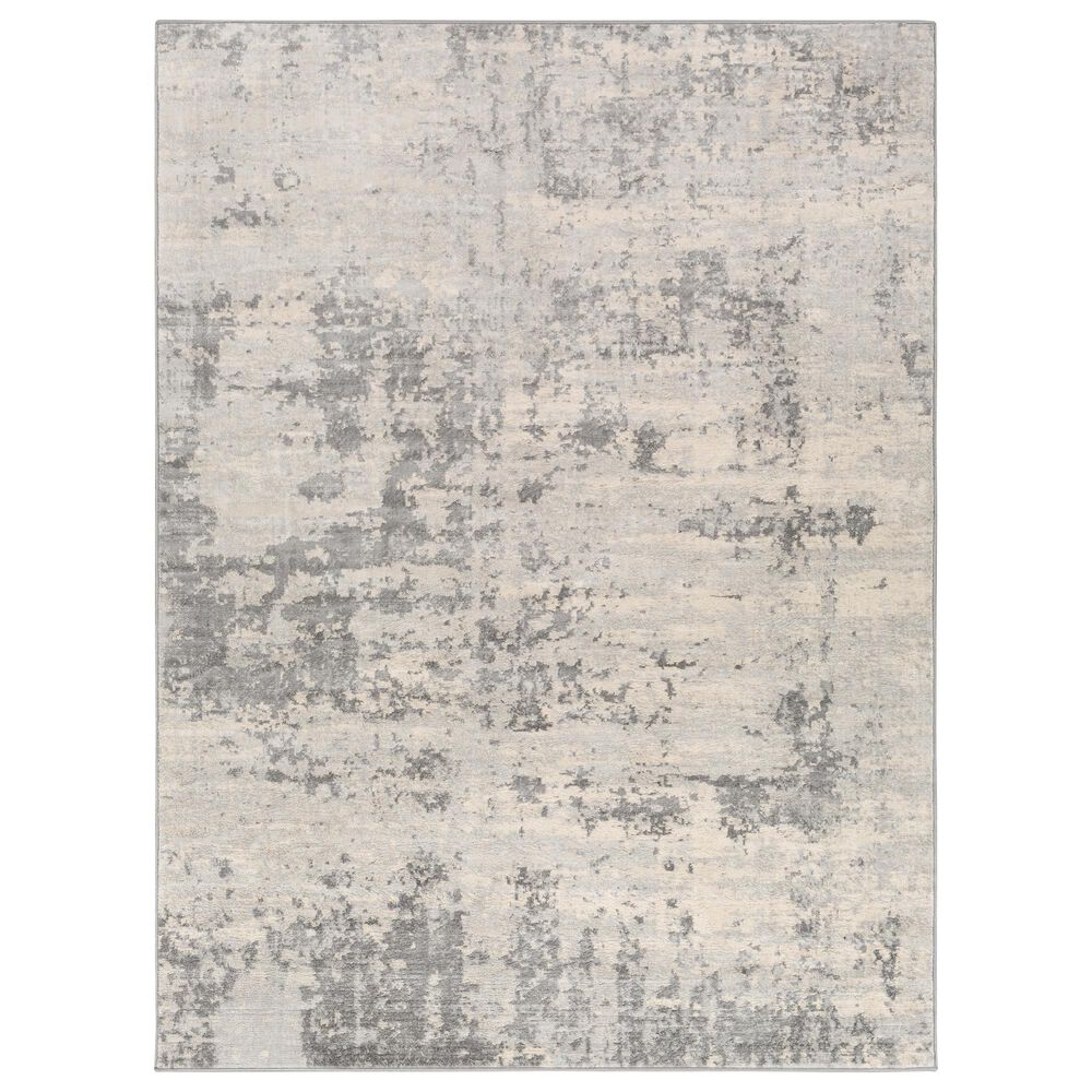 Surya Monaco MOC-2311 2" x 3" Silver Gray and Cream Scatter Rug, , large