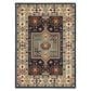 Oriental Weavers Lilihan Medallion 041H6 2" x 3" Blue and Ivory Scatter Rug, , large