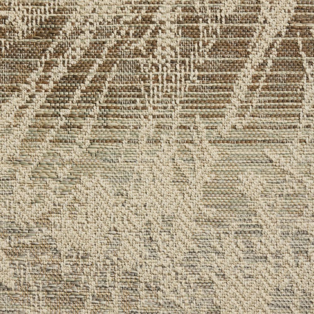 Loloi Saylor Ivory and Stone 7'6" x 10' Indoor/Outdoor Area Rug, , large