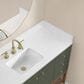37B Isadore 48" Single Bathroom Vanity Cabinet in Deep Olive Green and White Composite Stone Top and Backsplash, , large