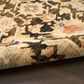 Nourison Antique Bloom Mocha and Multicolor 10" x 13" Area Rug, , large