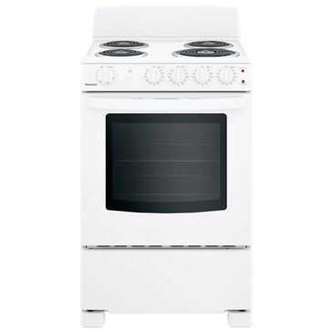 Hotpoint 24" Front-Control Electric Range in White, , large