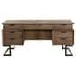 Riva Ridge Harper Point 66" Executive Desk in Fossil, , large
