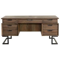 Riva Ridge Harper Point 66in Executive Desk in Fossil