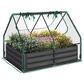 Timberlake Raised Garden Bed with Green House in Green, , large