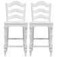 Belle Furnishings Magnolia Manor Counter Chair in White (Set of 2), , large