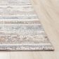 RIZZY Ventura Blue, Brown, Gray, Beige and Ivory 3" x 10" Runner, , large