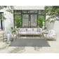 Nourison Courtyard Ivory and Blue 5" x 7" Indoor/Outdoor Area Rug, , large
