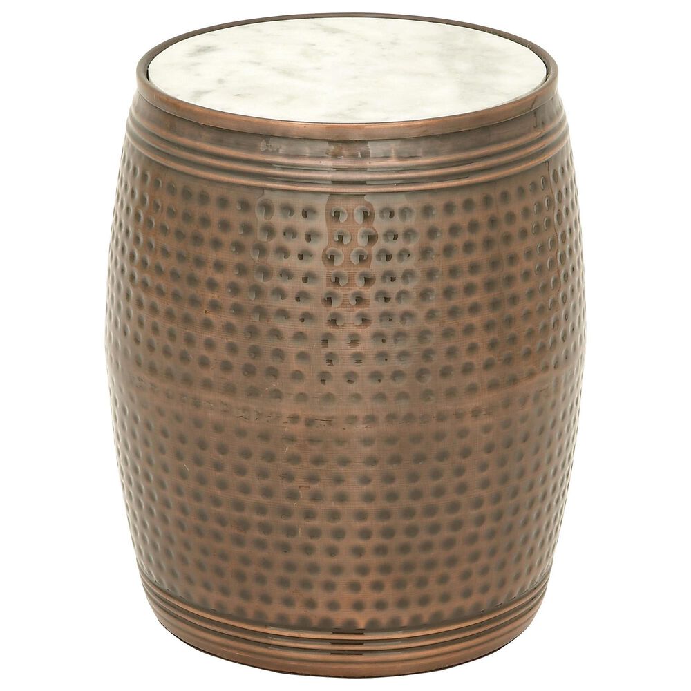 Uma Enterprises 19" Industrial Accent Table in Brown, , large
