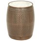 Uma Enterprises 19" Industrial Accent Table in Brown, , large