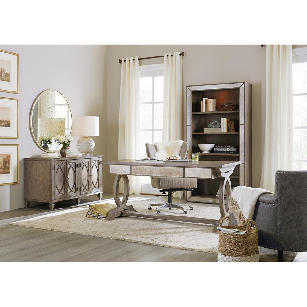 Hooker Furniture Rustic Glam Credenza in Light Wood, , large