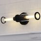 Vaxcel Levitt 2-Light Bathroom Vanity in Black, , large