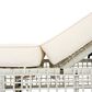 HOMLUX Adjustable Outdoor Chaise Lounge with Wheels and Creamy White Rattan in Beige (Set of 2), , large