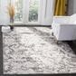 Safavieh Skyler SKY186L 8" x 10" Charcoal and Ivory Area Rug, , large