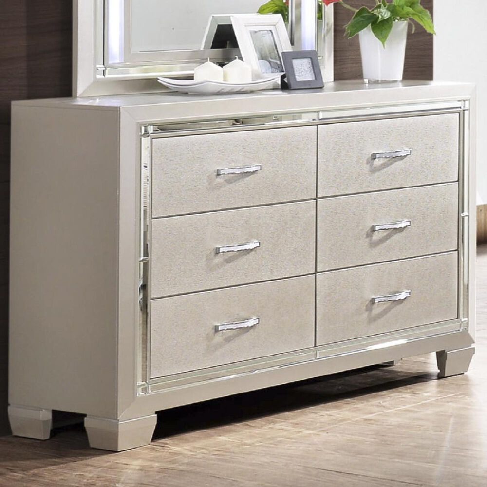 Mayberry Hill Platinum Youth Dresser in Platinum, , large