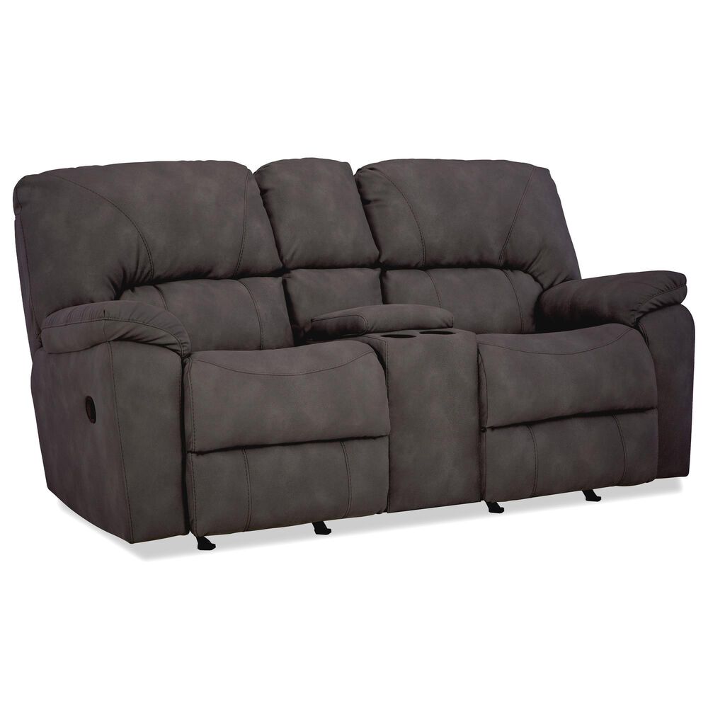 HomeStretch Rhino Manual Reclining Loveseat in Pewter, , large